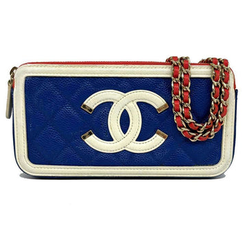 Top Quality Chanel Leather Matelasse Filigree Shoulder Bag