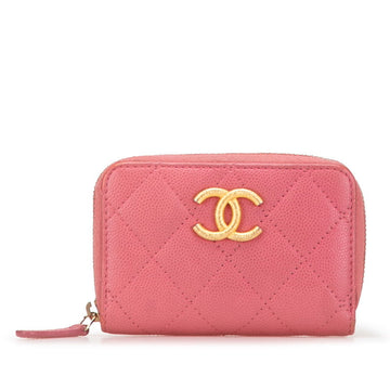 Chanel Coco Mark Matelassé Caviar Card Coin Case