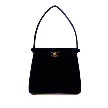 Chanel Coco Mark Velour Handbag