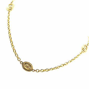 Chanel Coco Mark Long Double Chain Necklace