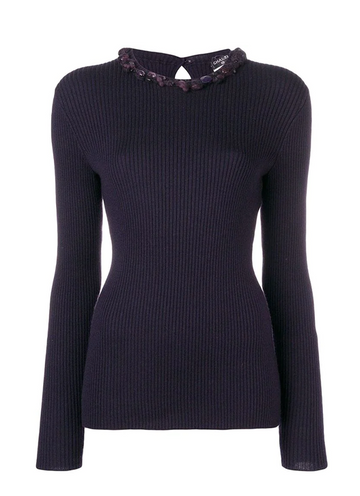 Plum Embellished Jumper