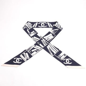 Chanel Coco Mark Camellia Silk Scarf