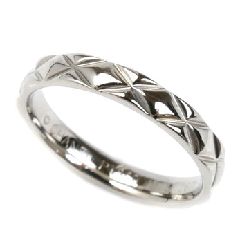 Chanel Matelassé Pt950 Platinum Ring Size 16.5