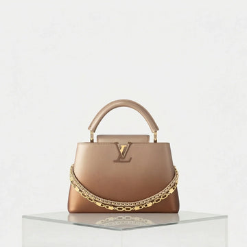 Capucines BB Handbag Sprayed Lambskin Leather