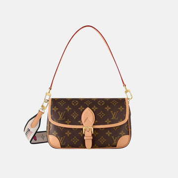 Diane Satchel Handbag Monogram Canvas