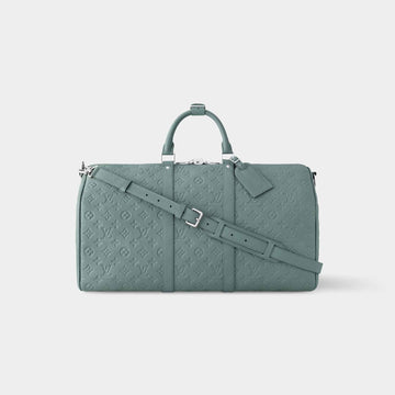 Keepall Bandoulière 50 Monogram-embossed Taurillon Leather