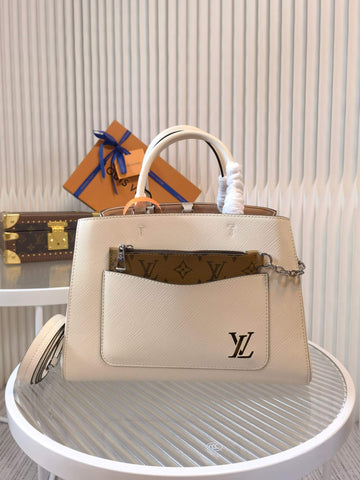 M59953 Marelle Tote MM white handbag free shipping