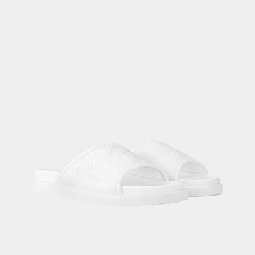 Miami Mule in Monogram Synthetic Leather