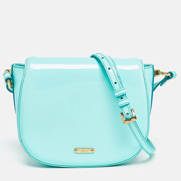 BURBERRY Light Blue  Leather Small Leigh Crossbody Bag