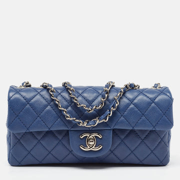 Top Quality Chanel Blue Quilted Leather Leather East/West Classic New Bag