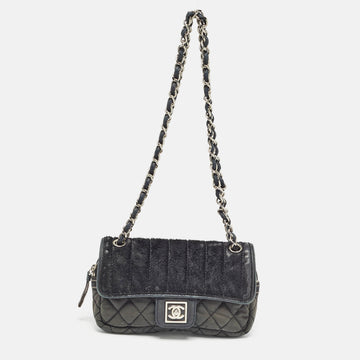 Top Quality Chanel Black Quilted Nylon and Leather Sport Line Camera New Bag