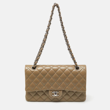 Top Quality Chanel Avocado Green Quilted Leather Medium Classic Double New Bag
