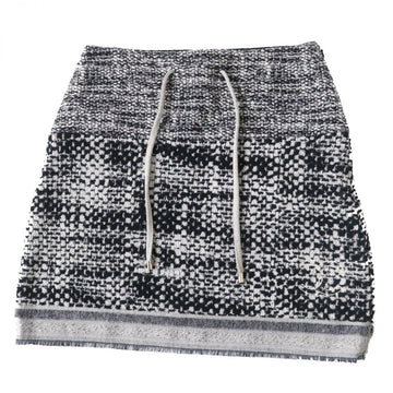 Top Quality Chanel Women's Trapezoid Skirt Black White Gold