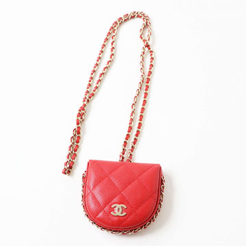 Top Quality Chanel Matelasse Leather Skin Chain Wallet Coin Case