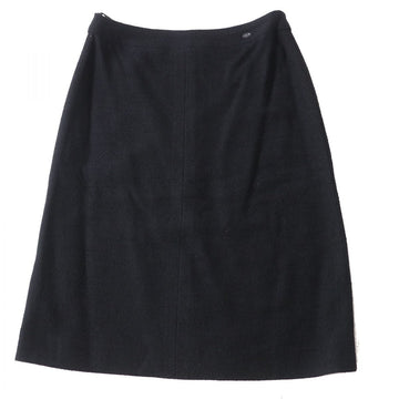 Top Quality Chanel Tweed Skirt Black 38