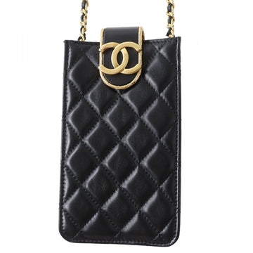 Top Quality Chanel Leather Phone Holder Chain Bag