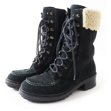 Chanel Suede Leather Boots