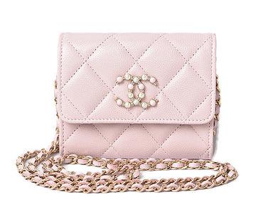 Top Quality Chanel Leather Skin Chain Mini Wallet/Accessory Pouch AP2138B05437