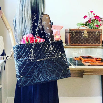 CHANEL high quality leather tote