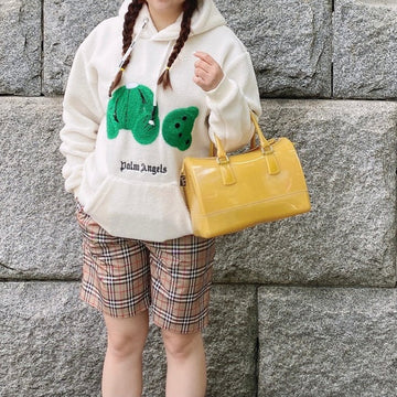PALM ANGELS Green bear hoodie