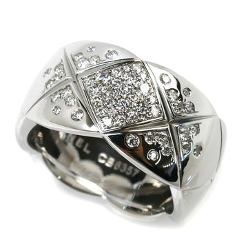 Chanel Coco Crush Au750 White Gold Ring Size 16