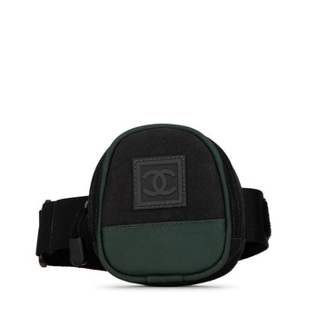 Top Quality Chanel Leather/canvas Sports Line Coco Mark Arm Pouch