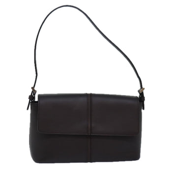 Burberry Shoulder Bag Leather Brown Auth mr277