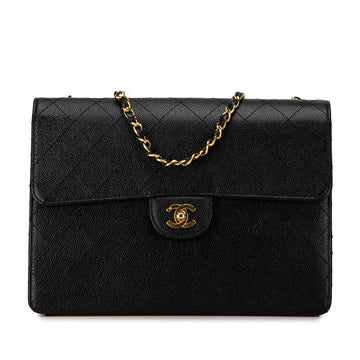 Top Quality Chanel Leather Skin Matelasse 30 Single Flap Chain Shoulder Bag