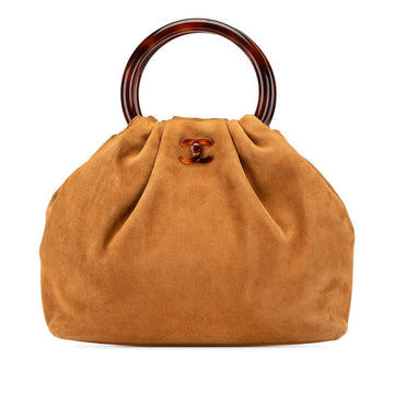 Chanel Coco Mark Suede Handbag