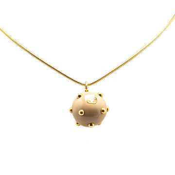 Chanel Coco Mark Ball Studs Necklace