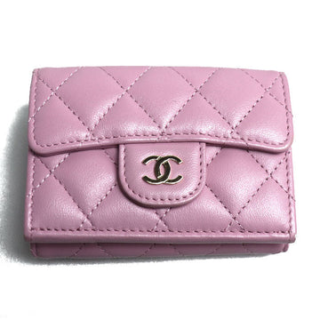 Chanel Matelasse Classic Small Flap Wallet Lambskin Wallet