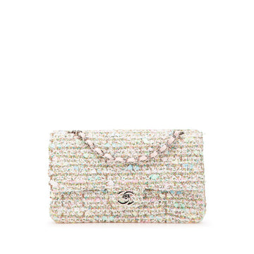 Chanel Matelasse 25 Tweed Leather Shoulder Bag