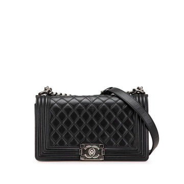 Chanel Boy Chanel Matelasse Lambskin Shoulder Bag