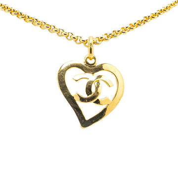 Chanel Coco Mark Heart Motif Necklace