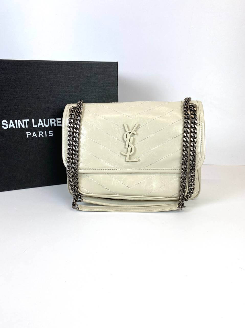 SAINT LAURENT NIKI BAGS white