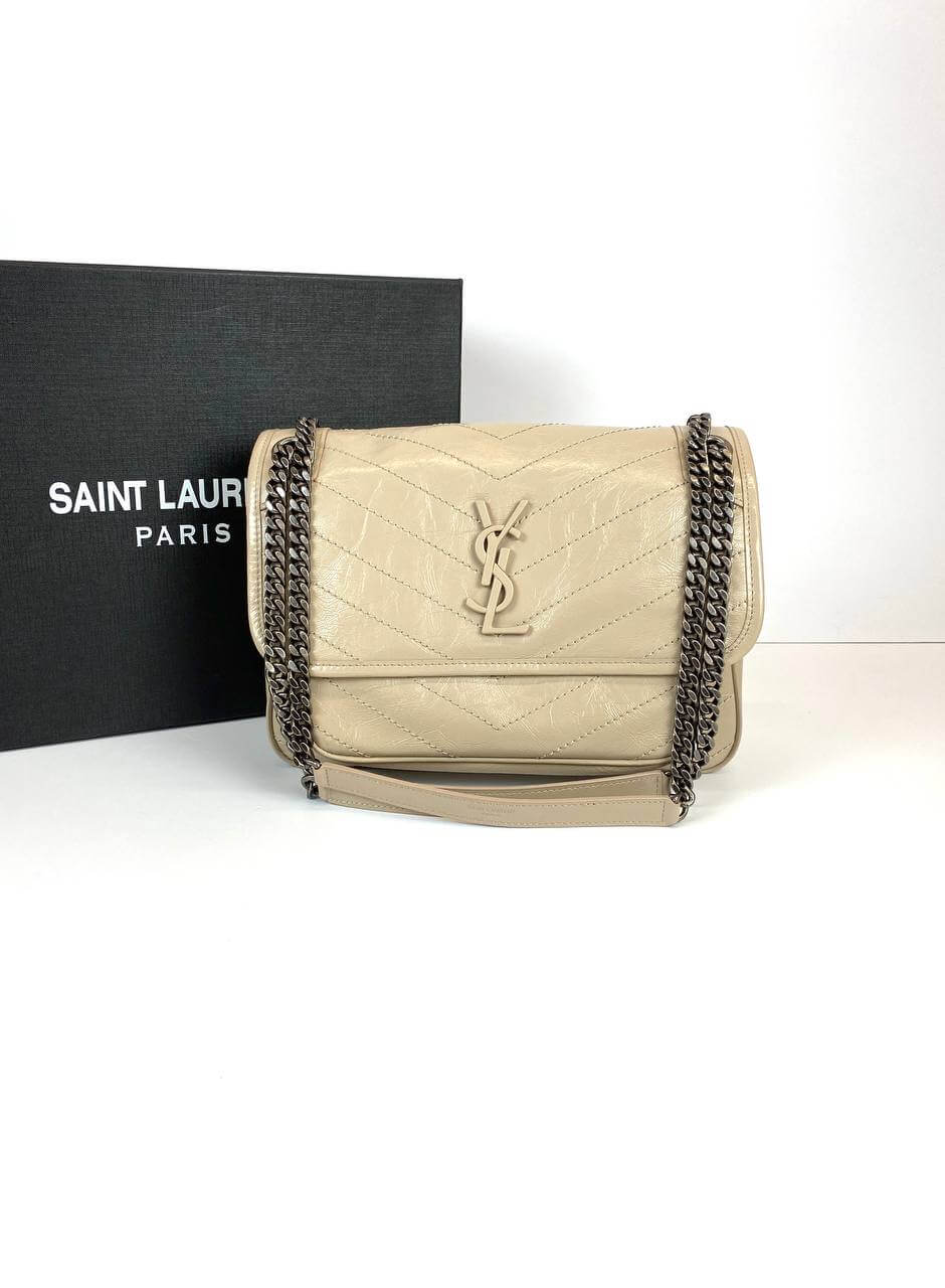 SAINT LAURENT NIKI BAGS beige