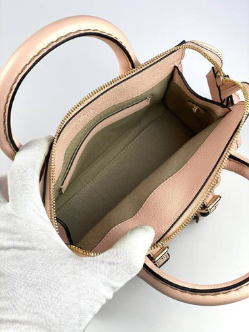 CHLOÉ Edith small leather tote flesh color