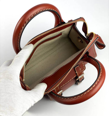 CHLOÉ Edith small leather tote brown