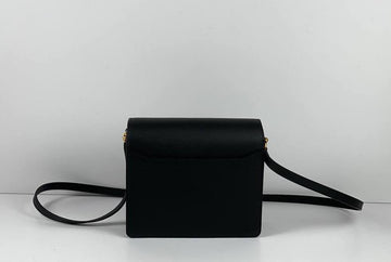 Hermès ROULIS mini 18 LEATHER HANDBAG black Black Gold Hardware