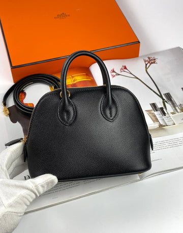 Hermès bag Bolide Mini Chevre Black Gold Hardware