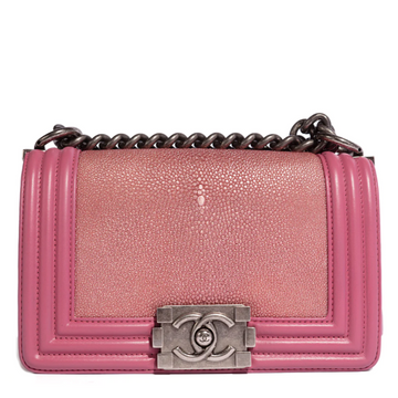 Pink Leather Le Boy Bag