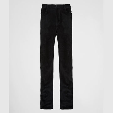 Five-pocket velvet denim trousers