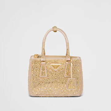 Prada Galleria satin mini-bag with crystals