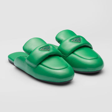 Soft padded nappa leather sabots