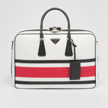 Saffiano leather travel bag