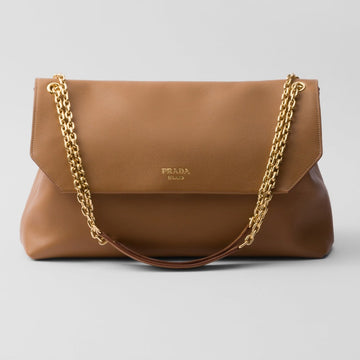 Large leather shoulder bag