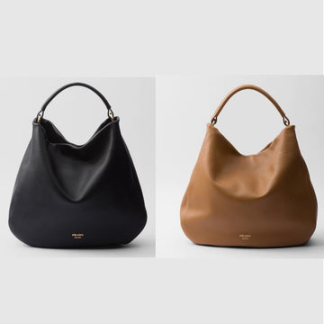 Large leather shoulder bag