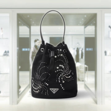 Re-Nylon embroidered mini-bag