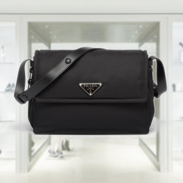 Medium padded Re-Nylon shoulder bag