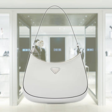 Prada Cleo brushed leather shoulder bag